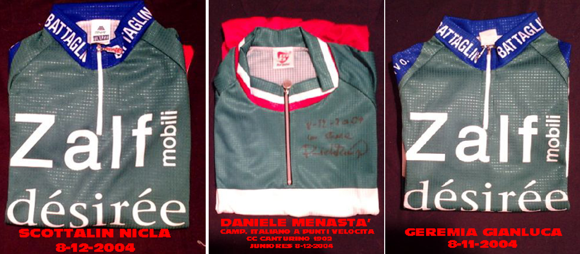 maglie donate al Santuario della Madonna del Ghisallo